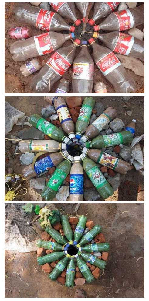 Дом из бутылок Дом из бутылок