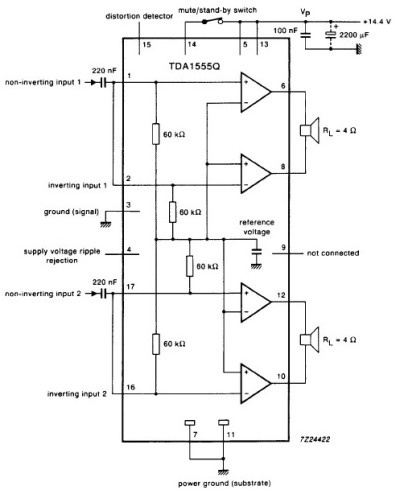 Усилитель на микросхеме TDA 1554q 1555q 1558q Усилитель на микросхеме TDA 1554q 1555q 1558q