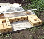 Мангал из кирпича своими руками  (пример монтажа с фото и порядовкой)