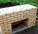 Мангал из кирпича своими руками  (пример монтажа с фото и порядовкой)