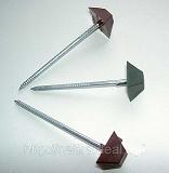 Гвозди с наплавленной пластиковой шляпкой. Гвозди с наплавленной пластиковой шляпкой.