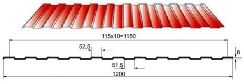 Профлист металлический, профнастил Профлист металлический, профнастил