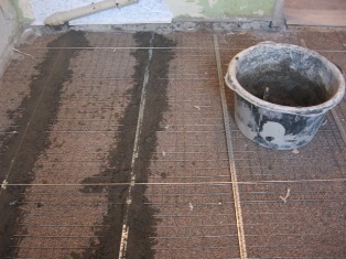 Стяжка из цемента (цементно-песочная) для пола 