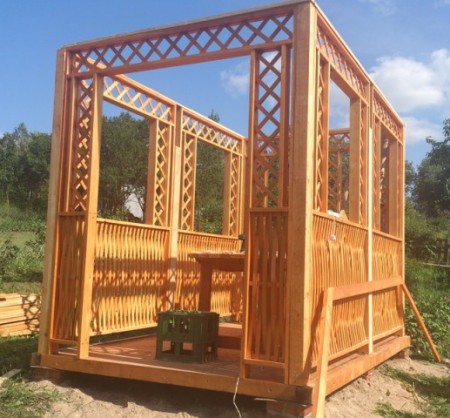 Беседка из готовых модулей Беседка из готовых модулей