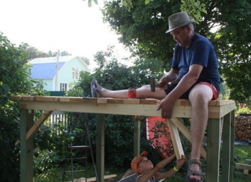 Шалаш (домик) для детей своими руками Шалаш (домик) для детей своими руками