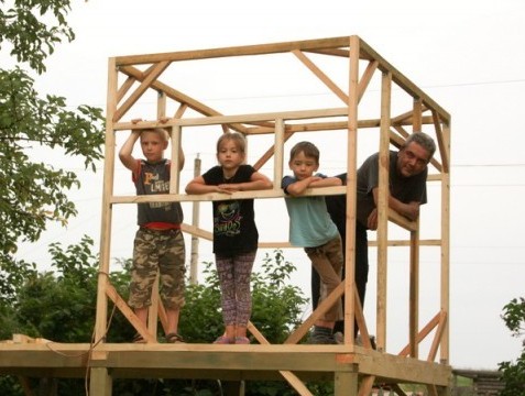 Шалаш (домик) для детей своими руками Шалаш (домик) для детей своими руками