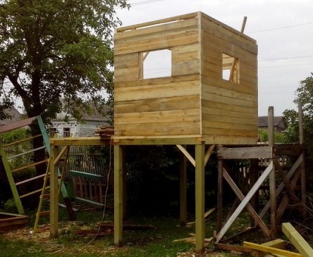 Шалаш (домик) для детей своими руками Шалаш (домик) для детей своими руками